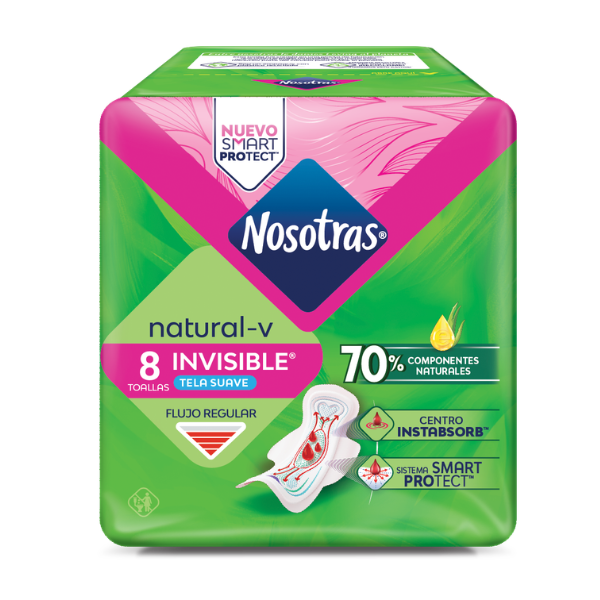 Toallas Nosotras Natural Invisible